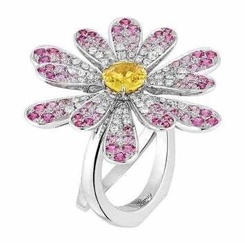 Poiray Pink Sapphire Ring